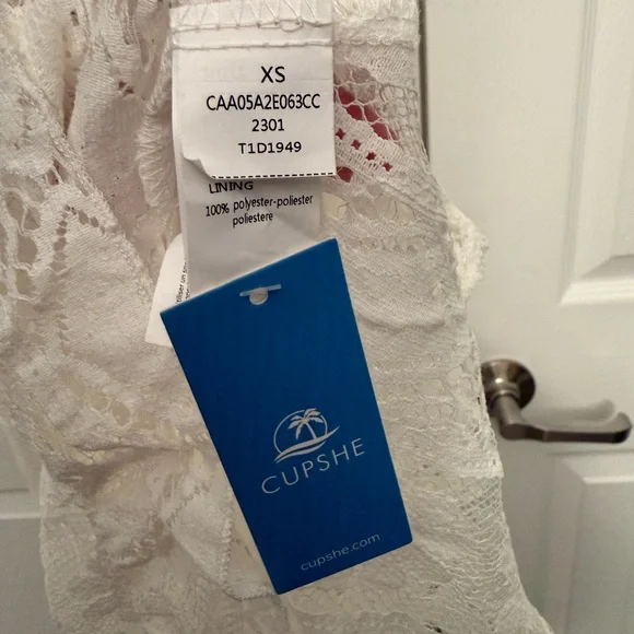 Cupshe White High Low Lace Dress - Picture 3 of 4